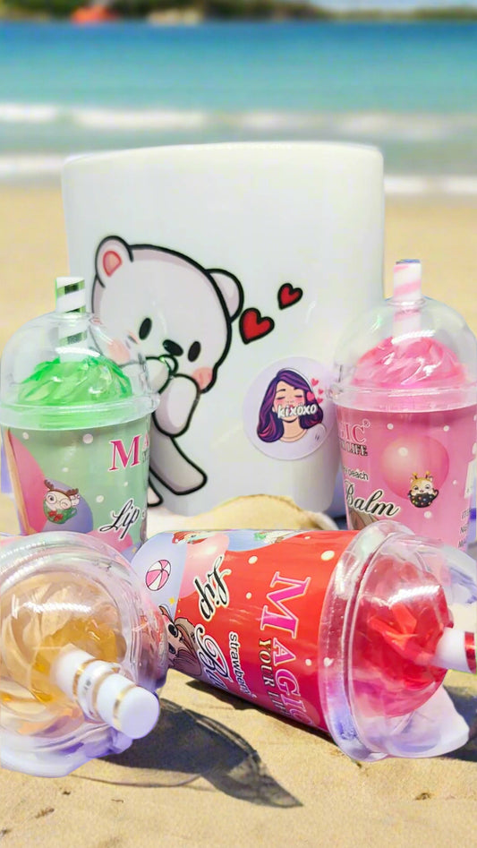 (N131)- Kawaii Ice Cream Sipper Lip Balm/ Cute Sipper Lip Balm