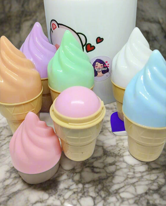 (N132)- Kawaii ice cream cone Lip Balm/ Ice cream cone Lip Balm For Her