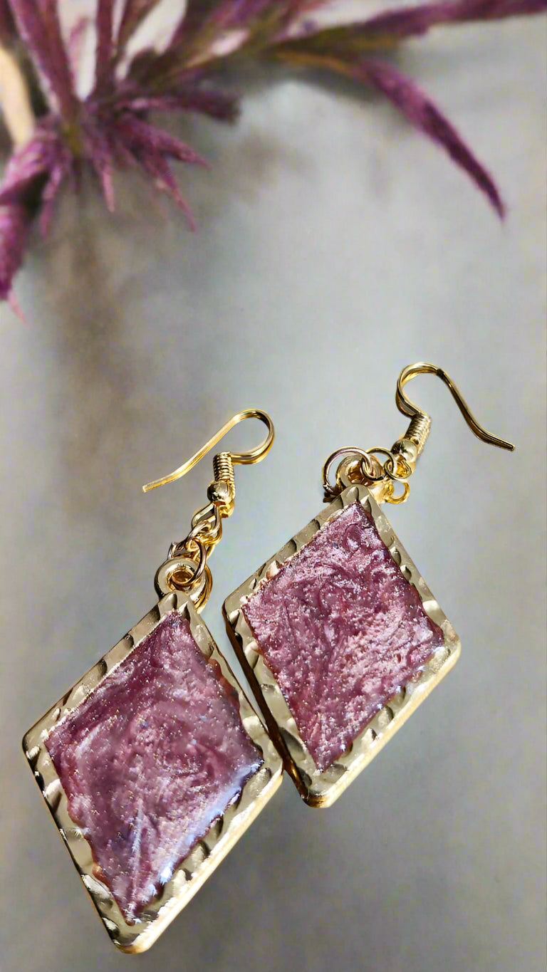 (N182)- Unique Silk Earrings/ Best Quality Handmade Earrings For Her